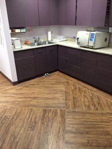 Dobson Ranch Family Dentistry back office with a sink and dental machinery