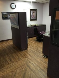 hallway and dental examination room of Dobson Ranch Family Dentistry